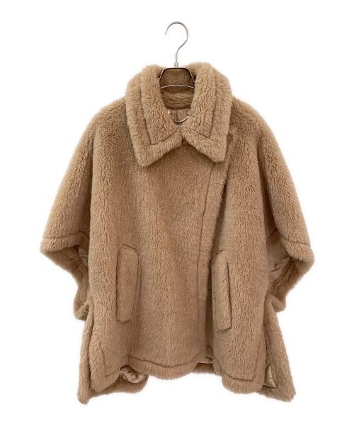 MaxMara（マックスマーラ）MaxMara (マックスマーラ) ティディベアポンチョ ブラウン サイズ:165/88の古着・服飾アイテム