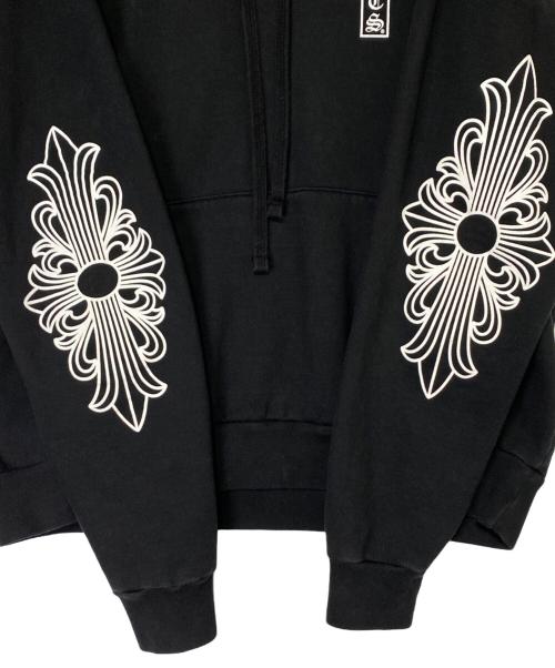 CHROME HEARTS（クロムハーツ）CHROME HEARTS (クロムハーツ) シングルフローラルパーカー ブラック サイズ:Mの古着・服飾アイテム