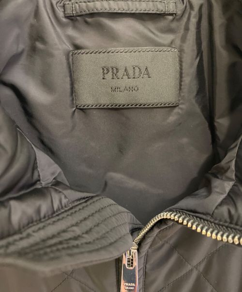 PRADA（プラダ）PRADA (プラダ) ナイロンキルティングジャケット ブラック サイズ:54の古着・服飾アイテム