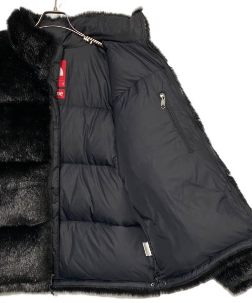 SUPREME（シュプリーム）SUPREME (シュプリーム) THE NORTH FACE (ザ ノース フェイス) Fur Nuptse Jacket ブラック サイズ:Lの古着・服飾アイテム