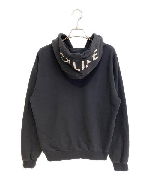 CELINE（セリーヌ）CELINE (セリーヌ) ロゴジップパーカー ブラック サイズ:Sの古着・服飾アイテム