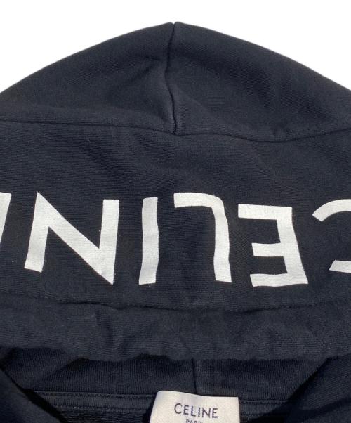 CELINE（セリーヌ）CELINE (セリーヌ) ロゴジップパーカー ブラック サイズ:Sの古着・服飾アイテム