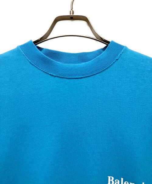 BALENCIAGA（バレンシアガ）BALENCIAGA (バレンシアガ) 22SS バックキャンペーンロゴTシャツ ブルー サイズ:XXSの古着・服飾アイテム
