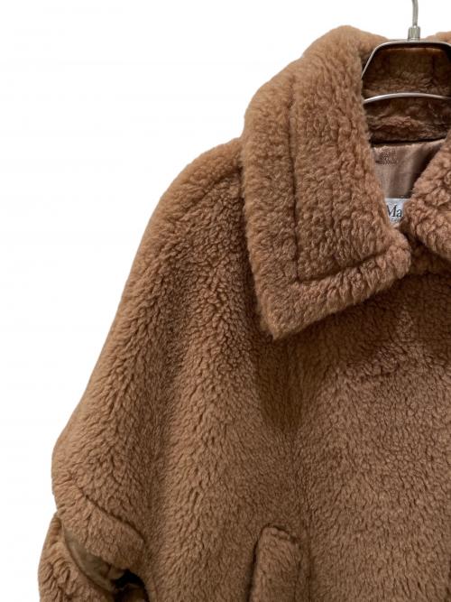 MaxMara（マックスマーラ）MaxMara (マックスマーラ) テディベアケープコート ブラウン サイズ:FREEの古着・服飾アイテム