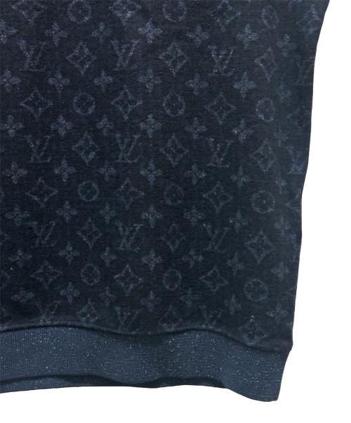 LOUIS VUITTON（ルイ ヴィトン）LOUIS VUITTON (ルイ ヴィトン) モノグラムツイード半袖ポロシャツ ネイビー サイズ:XLの古着・服飾アイテム