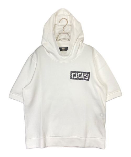 FENDI（フェンディ）FENDI (フェンディ) FFロゴパーカー ホワイト サイズ:54の古着・服飾アイテム