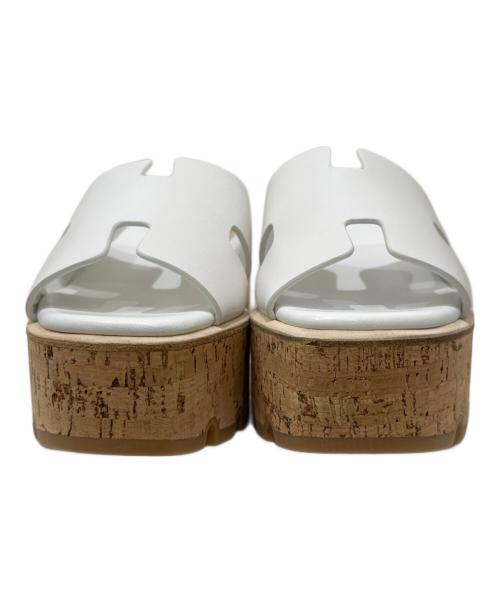 HERMES（エルメス）HERMES (エルメス) サンダル 《エズ》 30 ホワイト サイズ:36の古着・服飾アイテム