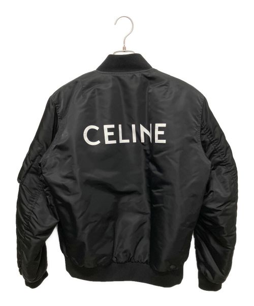 CELINE（セリーヌ）CELINE (セリーヌ) 23AW CELINE by Hedi Slimane セリーヌバイエディスリマン MA-1 ボンバージャケット ブラック サイズ:46の古着・服飾アイテム
