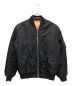 CELINE（セリーヌ）の古着「23AW CELINE by Hedi Slimane セリーヌバイエディスリマン MA-1 ボンバージャケット」｜ブラック