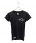 CHROME HEARTS（クロムハーツ）の古着「Horseshoe Scroll Label Print T-Shirt/ホースシュー スクロールラベル プリント Tシャツ」｜ブラック