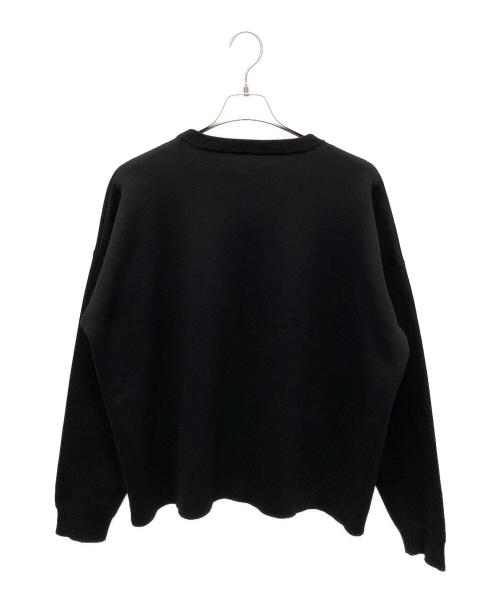 LOEWE（ロエベ）LOEWE (ロエベ) アナグラム パッチ セーター(コットンブレンド)  ブラック サイズ:Sの古着・服飾アイテム