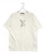 LOUIS VUITTONルイ ヴィトン）の古着「LVペンダントエンブロイダリーTシャツ」｜ホワイト
