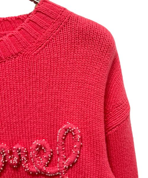 CHANEL（シャネル）CHANEL (シャネル) ロゴカシミヤニット ショッキングピンク サイズ:34の古着・服飾アイテム