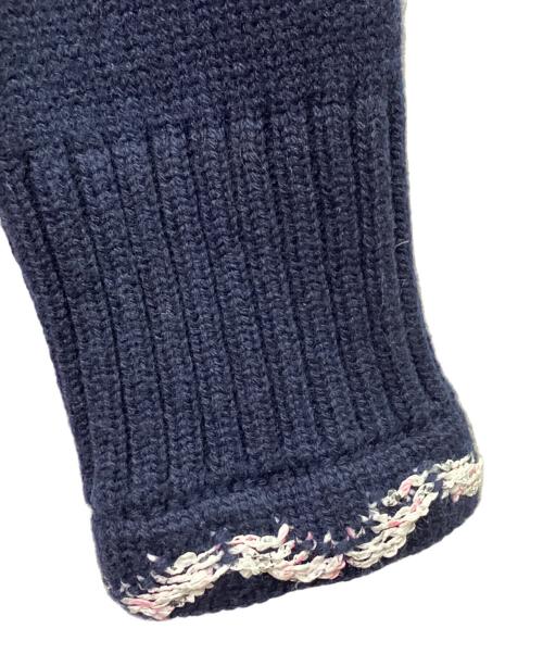 CHANEL（シャネル）CHANEL (シャネル) ココマーク カシミヤ混ニット ネイビー サイズ:36の古着・服飾アイテム