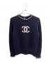 CHANEL（シャネル）の古着「ココマーク カシミヤ混ニット」｜ネイビー