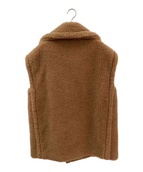 MaxMara（マックスマーラ）MaxMara (マックスマーラ) テディベアノースリーブコート ブラウン サイズ:Mの古着・服飾アイテム