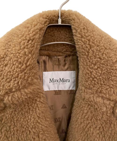 MaxMara（マックスマーラ）MaxMara (マックスマーラ) テディベアノースリーブコート ブラウン サイズ:Mの古着・服飾アイテム