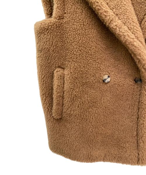 MaxMara（マックスマーラ）MaxMara (マックスマーラ) テディベアノースリーブコート ブラウン サイズ:Mの古着・服飾アイテム