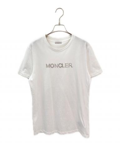 中古・古着通販】MONCLER (モンクレール) ラインストーンロゴTシャツ