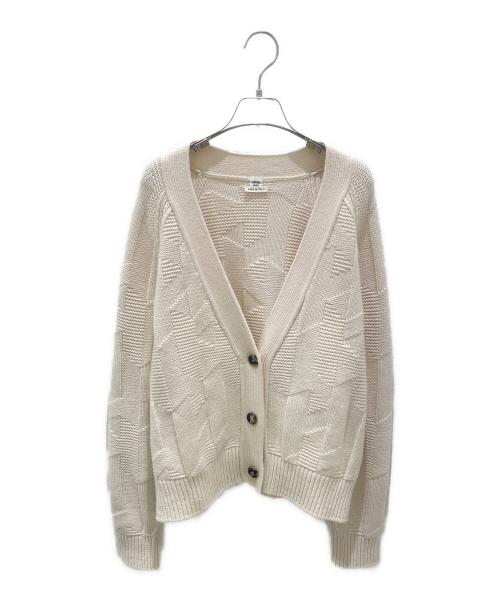 HERMES（エルメス）HERMES (エルメス) Hロゴウールカーディガン アイボリー サイズ:40の古着・服飾アイテム