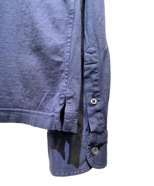 PRADA（プラダ）PRADA (プラダ) エンブレムロゴシャツ ネイビー サイズ:Lの古着・服飾アイテム