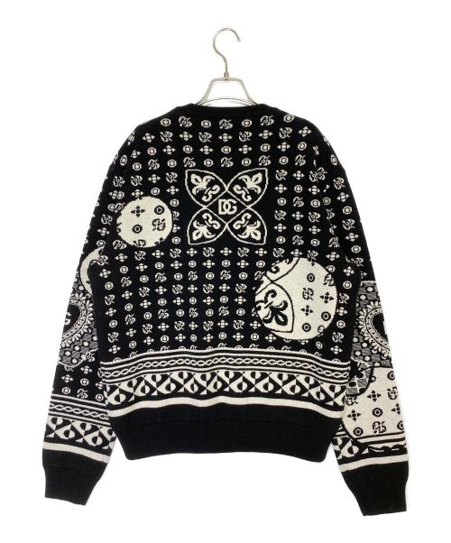 DOLCE & GABBANA（ドルチェ＆ガッバーナ）DOLCE & GABBANA (ドルチェ＆ガッバーナ) モノグラムロゴニット ブラック サイズ:50の古着・服飾アイテム