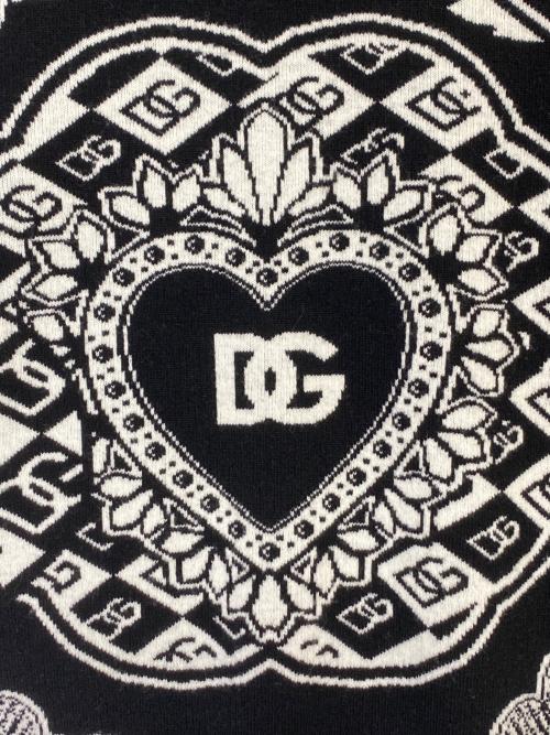 DOLCE & GABBANA（ドルチェ＆ガッバーナ）DOLCE & GABBANA (ドルチェ＆ガッバーナ) モノグラムロゴニット ブラック サイズ:50の古着・服飾アイテム