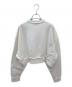 MIU MIU (ミュウミュウ) カットオフロゴスウェット ホワイト サイズ:XS：145000円