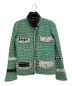 CHANEL（シャネル）の古着「ココマークボタンツイードジャケット」｜グリーン