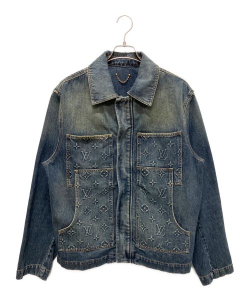 LOUIS VUITTON（ルイ ヴィトン）LOUIS VUITTON (ルイ ヴィトン) 23AW モノグラム ワークウエア デニムジャケット インディゴ サイズ:50の古着・服飾アイテム