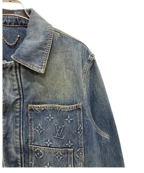 LOUIS VUITTON（ルイ ヴィトン）LOUIS VUITTON (ルイ ヴィトン) 23AW モノグラム ワークウエア デニムジャケット インディゴ サイズ:50の古着・服飾アイテム