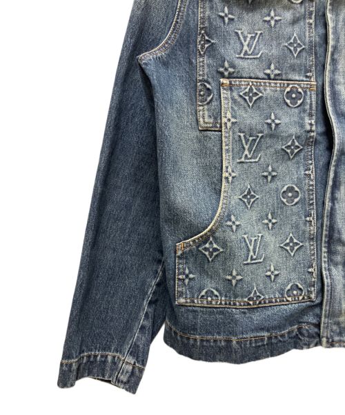 LOUIS VUITTON（ルイ ヴィトン）LOUIS VUITTON (ルイ ヴィトン) 23AW モノグラム ワークウエア デニムジャケット インディゴ サイズ:50の古着・服飾アイテム