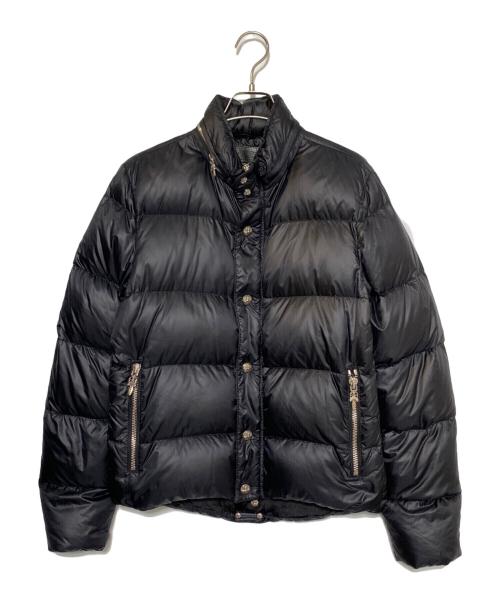 CHROME HEARTS（クロムハーツ）CHROME HEARTS (クロムハーツ) クロスボールダガージップダウンジャケット ブラック サイズ:Sの古着・服飾アイテム