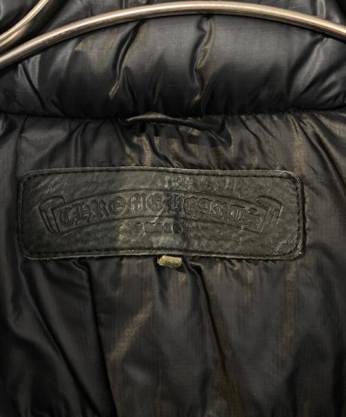 CHROME HEARTS（クロムハーツ）CHROME HEARTS (クロムハーツ) クロスボールダガージップダウンジャケット ブラック サイズ:Sの古着・服飾アイテム