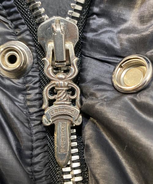 CHROME HEARTS（クロムハーツ）CHROME HEARTS (クロムハーツ) クロスボールダガージップダウンジャケット ブラック サイズ:Sの古着・服飾アイテム