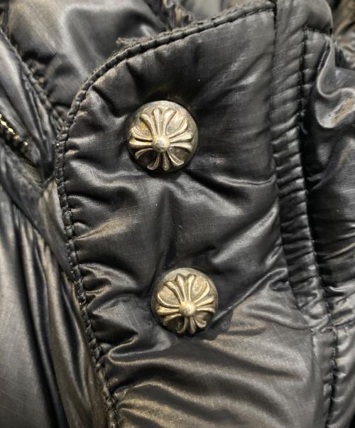 CHROME HEARTS（クロムハーツ）CHROME HEARTS (クロムハーツ) クロスボールダガージップダウンジャケット ブラック サイズ:Sの古着・服飾アイテム