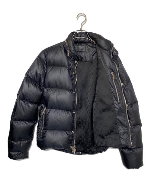 CHROME HEARTS（クロムハーツ）CHROME HEARTS (クロムハーツ) クロスボールダガージップダウンジャケット ブラック サイズ:Sの古着・服飾アイテム