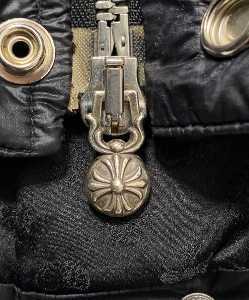 CHROME HEARTS（クロムハーツ）CHROME HEARTS (クロムハーツ) クロスボールダガージップダウンジャケット ブラック サイズ:Sの古着・服飾アイテム