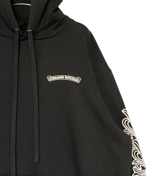 CHROME HEARTS（クロムハーツ）CHROME HEARTS (クロムハーツ) ダガーアイチャートパーカー ブラック サイズ:Lの古着・服飾アイテム