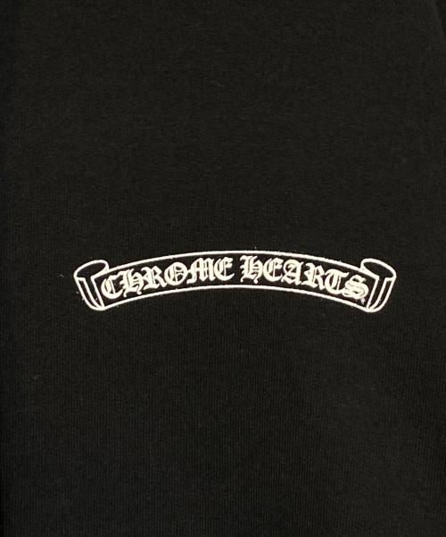 CHROME HEARTS（クロムハーツ）CHROME HEARTS (クロムハーツ) ダガーアイチャートパーカー ブラック サイズ:Lの古着・服飾アイテム