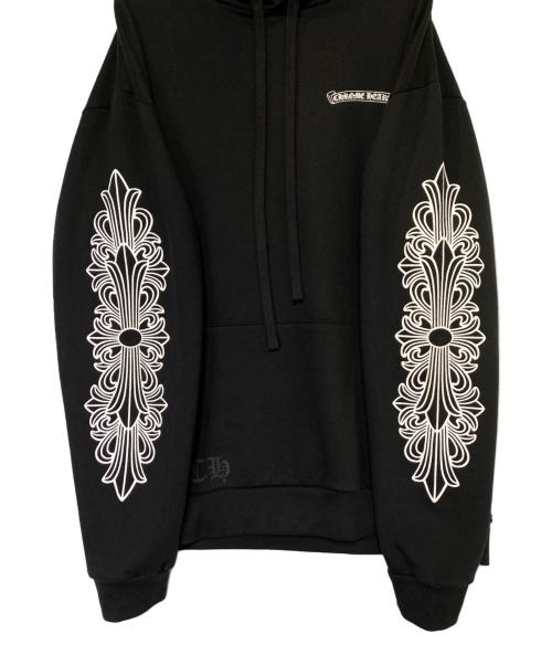 CHROME HEARTS（クロムハーツ）CHROME HEARTS (クロムハーツ) ダガーアイチャートパーカー ブラック サイズ:Lの古着・服飾アイテム