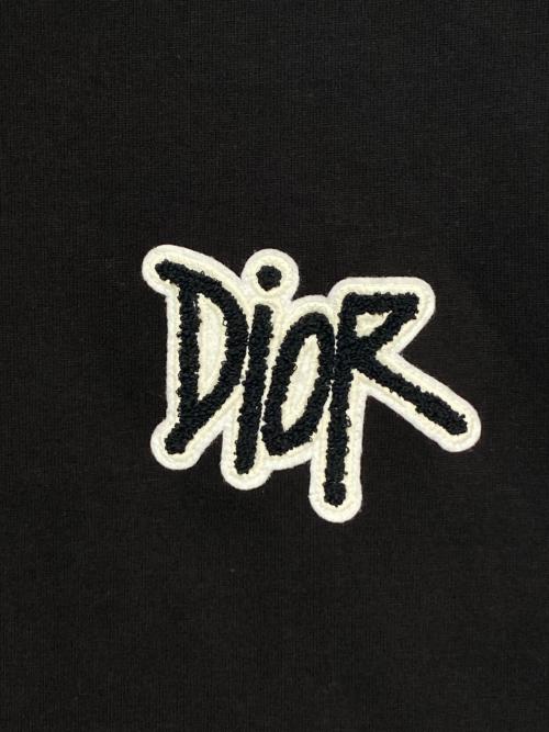 Dior（ディオール）Dior (ディオール) Shawn Stussy (ショーン・ステューシー) ロゴTシャツ ブラック サイズ:Lの古着・服飾アイテム