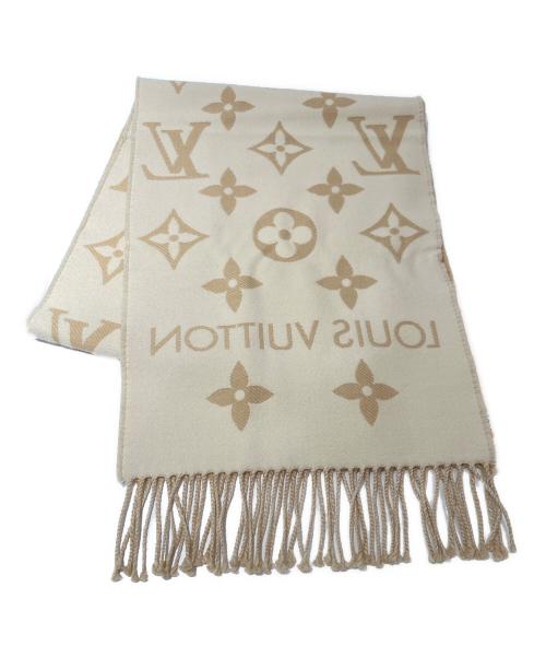 LOUIS VUITTON（ルイ ヴィトン）LOUIS VUITTON (ルイ ヴィトン) LV エセンシャル/モノグラムマフラー ベージュの古着・服飾アイテム