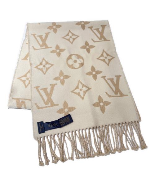 LOUIS VUITTON（ルイ ヴィトン）LOUIS VUITTON (ルイ ヴィトン) LV エセンシャル/モノグラムマフラー ベージュの古着・服飾アイテム
