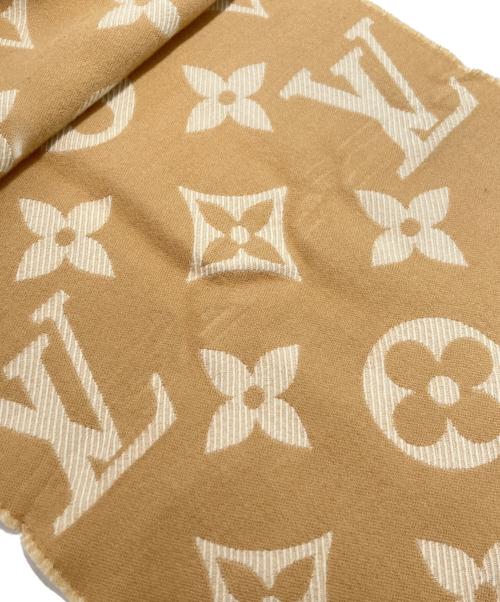 LOUIS VUITTON（ルイ ヴィトン）LOUIS VUITTON (ルイ ヴィトン) LV エセンシャル/モノグラムマフラー ベージュの古着・服飾アイテム
