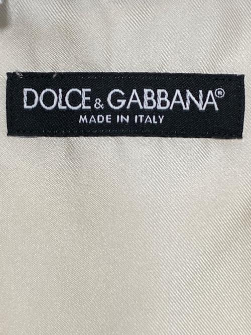 DOLCE & GABBANA（ドルチェ＆ガッバーナ）DOLCE & GABBANA (ドルチェ＆ガッバーナ) プルオーバーシルクシャツ アイボリー サイズ:40の古着・服飾アイテム
