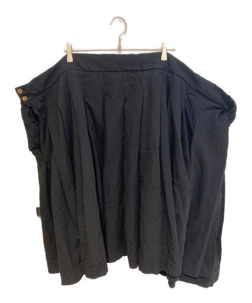 COMME des GARCONS（コムデギャルソン）COMME des GARCONS (コムデギャルソン) ポリ縮ラップスカート ブラック サイズ:Ｍの古着・服飾アイテム