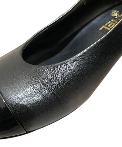 CHANEL（シャネル）CHANEL (シャネル) ココマークパンプス ブラック サイズ:37 1/2の古着・服飾アイテム