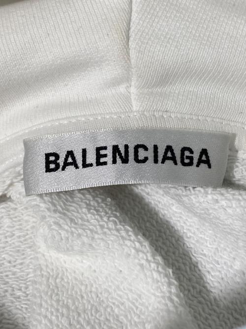BALENCIAGA（バレンシアガ）BALENCIAGA (バレンシアガ) ロゴパーカー ホワイト サイズ:XSの古着・服飾アイテム