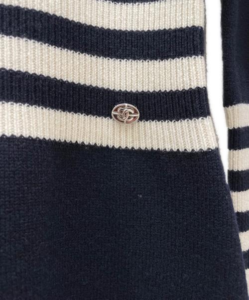 CHANEL（シャネル）CHANEL (シャネル) ココマークカシミヤニットワンピース ネイビー サイズ:36の古着・服飾アイテム